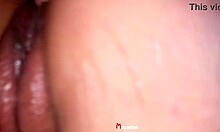 Ella squirts hard having an orgasm while I pound her doggy.