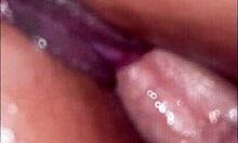 Ella squirts hard having an orgasm while I pound her doggy.