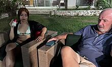 Man, check this muscular thief banging my young wife! 💪