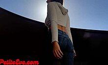 This cute Latina baddie can't stop messing with her butt plug