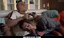 sexy milfs ride their stepsons cocks while gaming - momslave