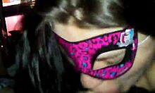 The girlfriend takes pleasure in pleasuring her boyfriend orally, leading to a swallow