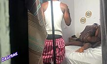 Behind The Scenes Of A Porn Shoot, Feeling The Wet Licks On Shaved Pussy