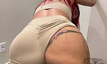 Beautiful Redhead Milf Twerks Huge Ass In Shorts For Monster Cock Fucking