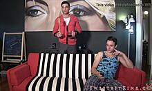 Step dad spanks teen girl