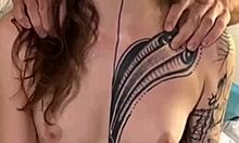 backstage anal sex with tattoo model on camera