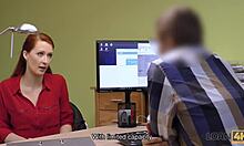 Ginger Beauty Drilled Hard at Intense Czech Casting Interview