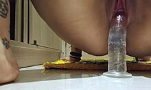 Curvy latina girl misbehaves in bosses' private closet