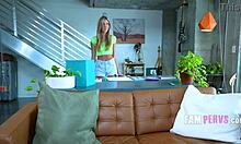 petite blonde teen 18+ rides stepbrother zane walker during break