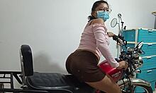 Young 18+ Woman's Fantasy to Fuck While Filming Comes True