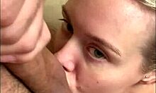 hot fuck in the shower with deepthroat and cum