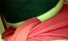 cleaning girl teases pervert with big ass and cock