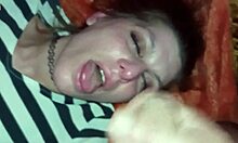 Rough homemade amateur milf takes cumshot deep in her throat.