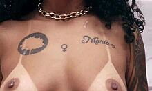 Tattooed brazilian amateur sucks dick in bikini and heels.