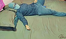 this cheating japanese housewife rides my big black cock in the bedroom like a pro