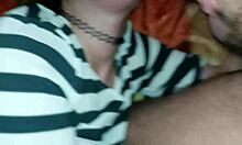 Rough homemade amateur milf takes cumshot deep in her throat.