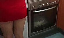 Couldn't resist fucking mother-in-law in kitchen!