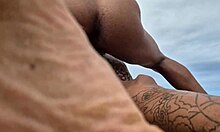 Amateur African babes with big asses and tits get fucked in anal and pussy orgy on Bahia beach and streets.