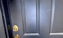 Roommate application with deepthroat cum in mouth