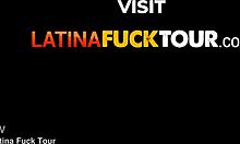 Slut Latina's throat takes endless pounding!