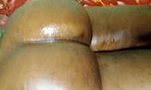 African couple celebrates New Year with homemade pussylicking. They choose multiple orgasms in their amateur video