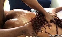 I fucked her tight pussy doggy style with lots of moans!