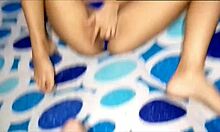 The beautiful mexican teen girlfriend feels intense passion as her university friends fuck her with cum on tits.