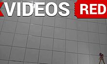 I’m stunned by real amateur black beauty with long legs in shower