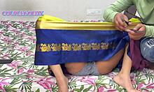 wife's shaved pussy gets fucked hard at home 😍