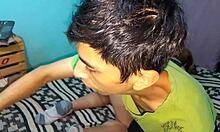 she gets on all fours for touching