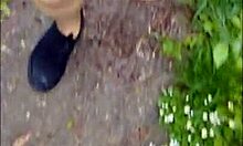 flashing pantyhose on the cable car mountain visit