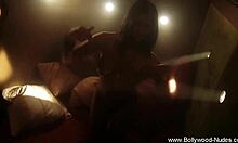 Indian Girlfriend Tries Nudity with Sensual Striptease for Friend