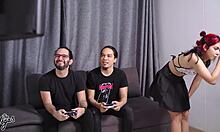 Friend's girlfriend begs for double penetration 😏