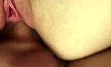 Blonde couple shares passionate sex in hotel room