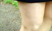 flashing pantyhose on the cable car mountain visit