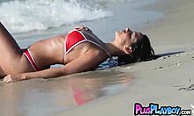 All Natural Joelina Posing On The Beach And Sexy Teen 18+ Exposed Sexy Body