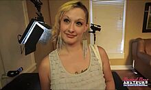 Horny Blonde Rikki Takes Hard Pounding with Cum Facial Finish