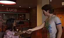 brunette leaps onto big ass in erotic faith