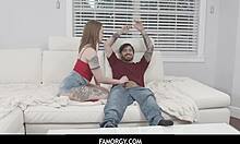famorgy - big tits blonde teen 18+ stepsister aria kai enjoys super bowl with stepbrother
