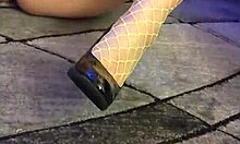 Hotwife steffi rips pants for crazy pussy dance.