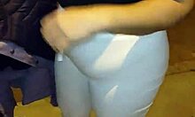 offering cash to a curvy venezuelan milf in red thong for outdoor fun