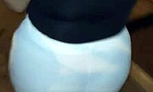 offering cash to a curvy venezuelan milf in red thong for outdoor fun