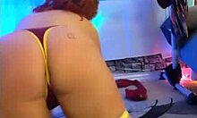 Hotwife steffi rips pants for crazy pussy dance.