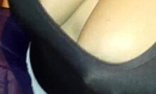 offering cash to a curvy venezuelan milf in red thong for outdoor fun