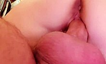 Cute teen wife cheats, gives pussy to friend, gets creampie while husband watches.