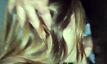 Husband films wife flashing and sucking cocks in gloryhole