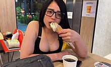 i met this beautiful colombian petite 18+ babe and she deepthroats me in pov