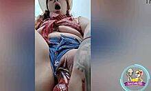 Latina cowgirl with big ass rides her toy for tasty bounces