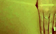 Babe masturbates in bathtub with close-up views