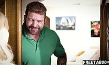 Freaky Neighbors Fuck Teen Eliza Eves In Threesome